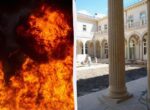 «Обломки дронов» устроили масштабный пожар вблизи дворца Путина, — СМИ