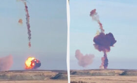 Тестовый пуск ядерной ракеты «Сармат» в РФ закончился эпическим провалом (видео)