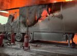Из-за атаки по Одесской области в сортировочном центре «Новой почты» сгорел прицеп с посылками