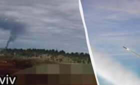 Иран нанес удар по Израилю залпами ракет