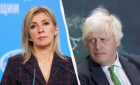 «Очередной «пиар» на костях»: Захарова взбесилась из-за визита Джонсона на передовую