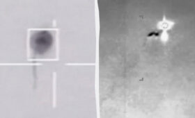 На рассекреченном видео Пентагона истребитель сбил объект, похожий на НЛО