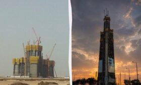 Строительство самого высокого небоскреба в мире приближается к важной вехе