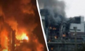 Критические разрушения: россияне второй раз атаковали Херсонскую ТЭЦ